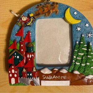Festive Santa and Me Photo Frame